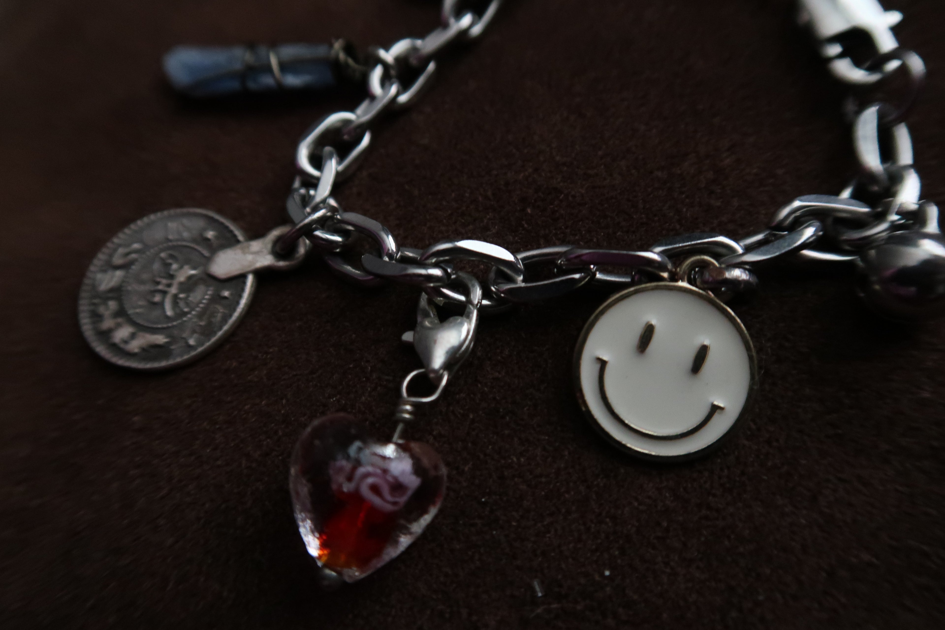 Sterling Silver Kyanite Charm Bracelet