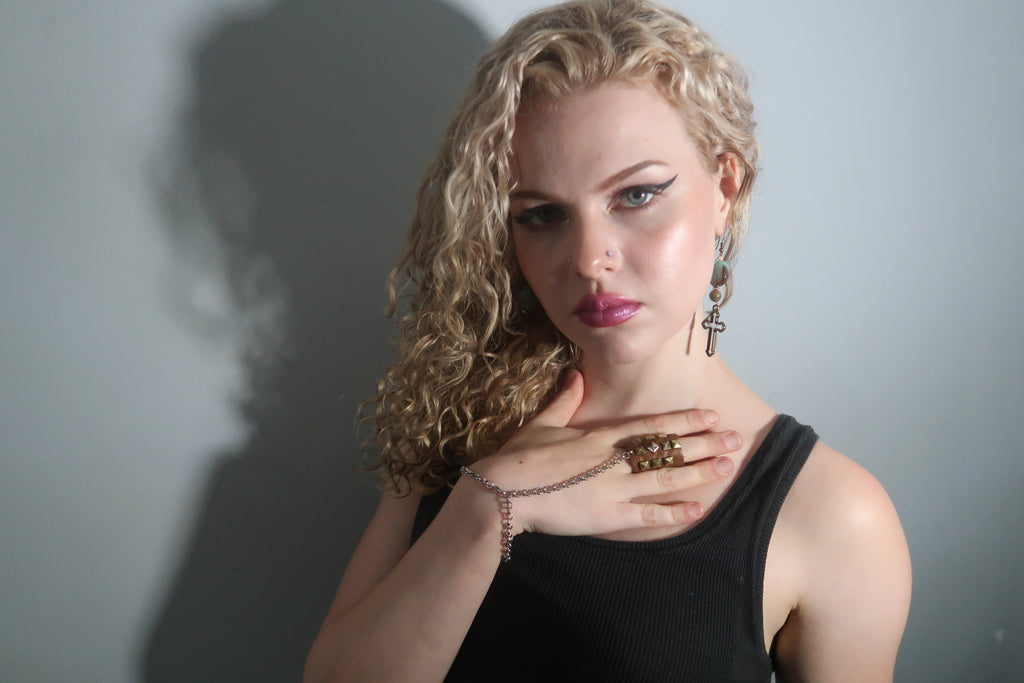 Rebel Stud Chain Duo