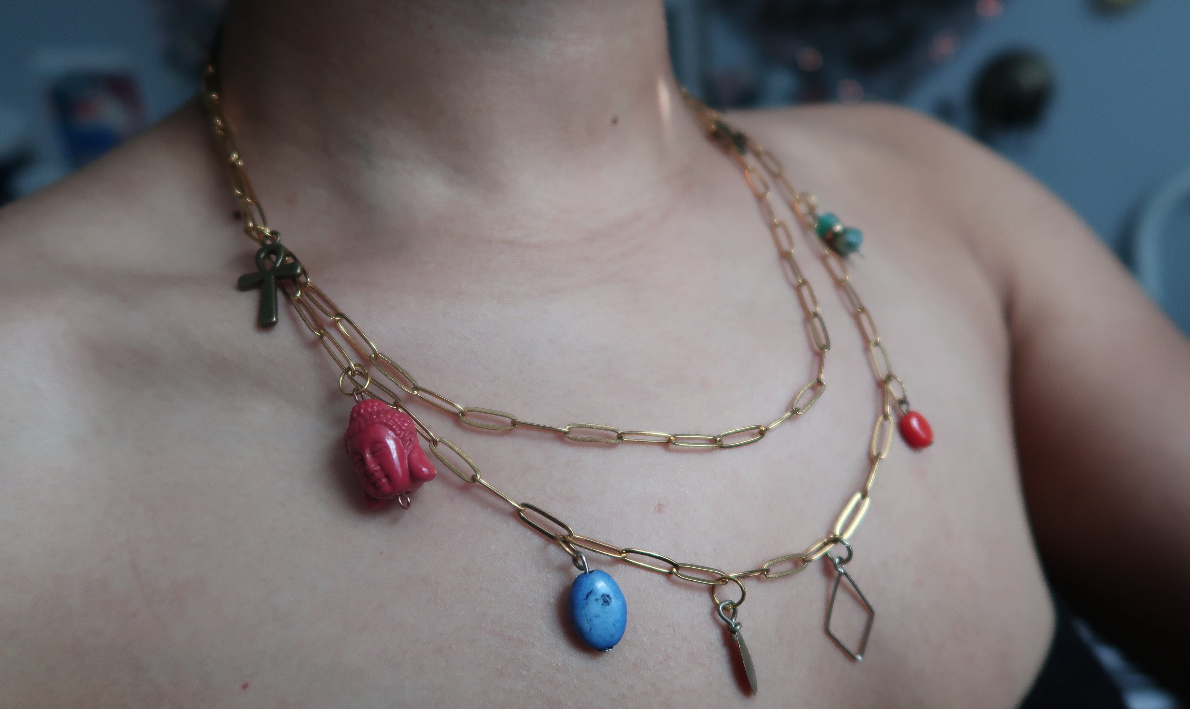 Thread of Trinkets Necklace