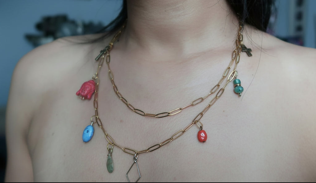 Thread of Trinkets Necklace