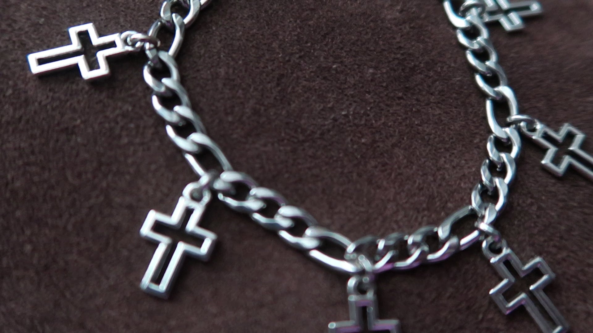 Sterling Silver Cross Bracelet